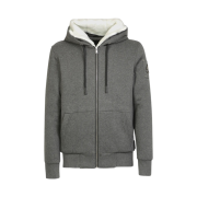 Moose Knuckles Classic Bunny 3 White Lining Zip Hoodie Charcoal - 22FW