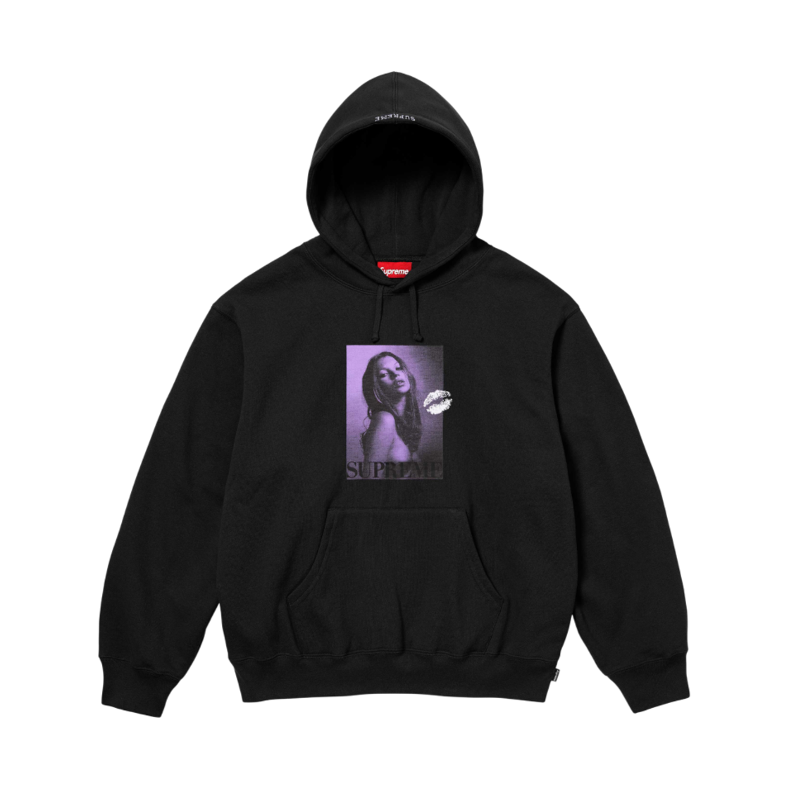 슈프림 x 케이트 모스 후드 스웨트셔츠 블랙 - 24FW(Supreme x Kate Moss Hooded Sweatshirt Black - 24FW)