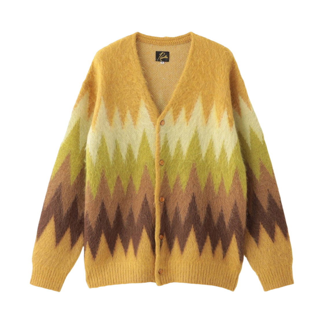 니들스 모헤어 가디건 지그재그 토프(Needles Mohair Cardigan Zigzag Taupe)