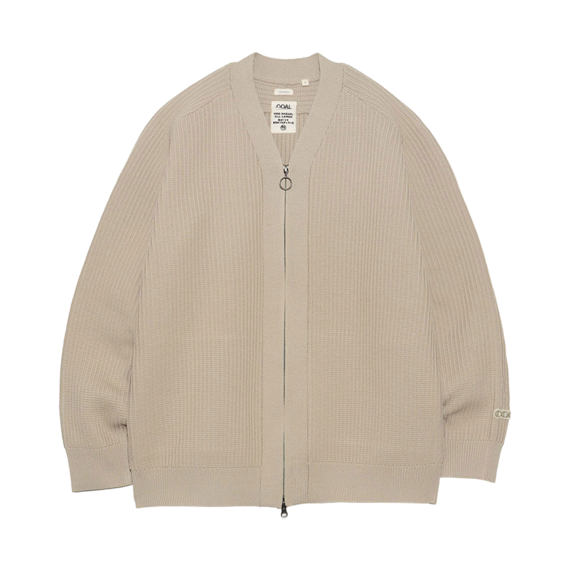 S25SJ007 Nanamica 5G Zip Up Cardigan Ivory
