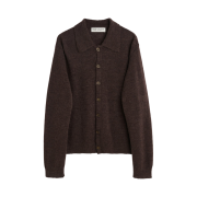 Our Legacy Smokey Brown Fuzzy Alpaca Evening Polo