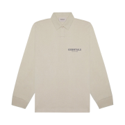 Essentials The Core Collection Long Sleeve Polo Tan