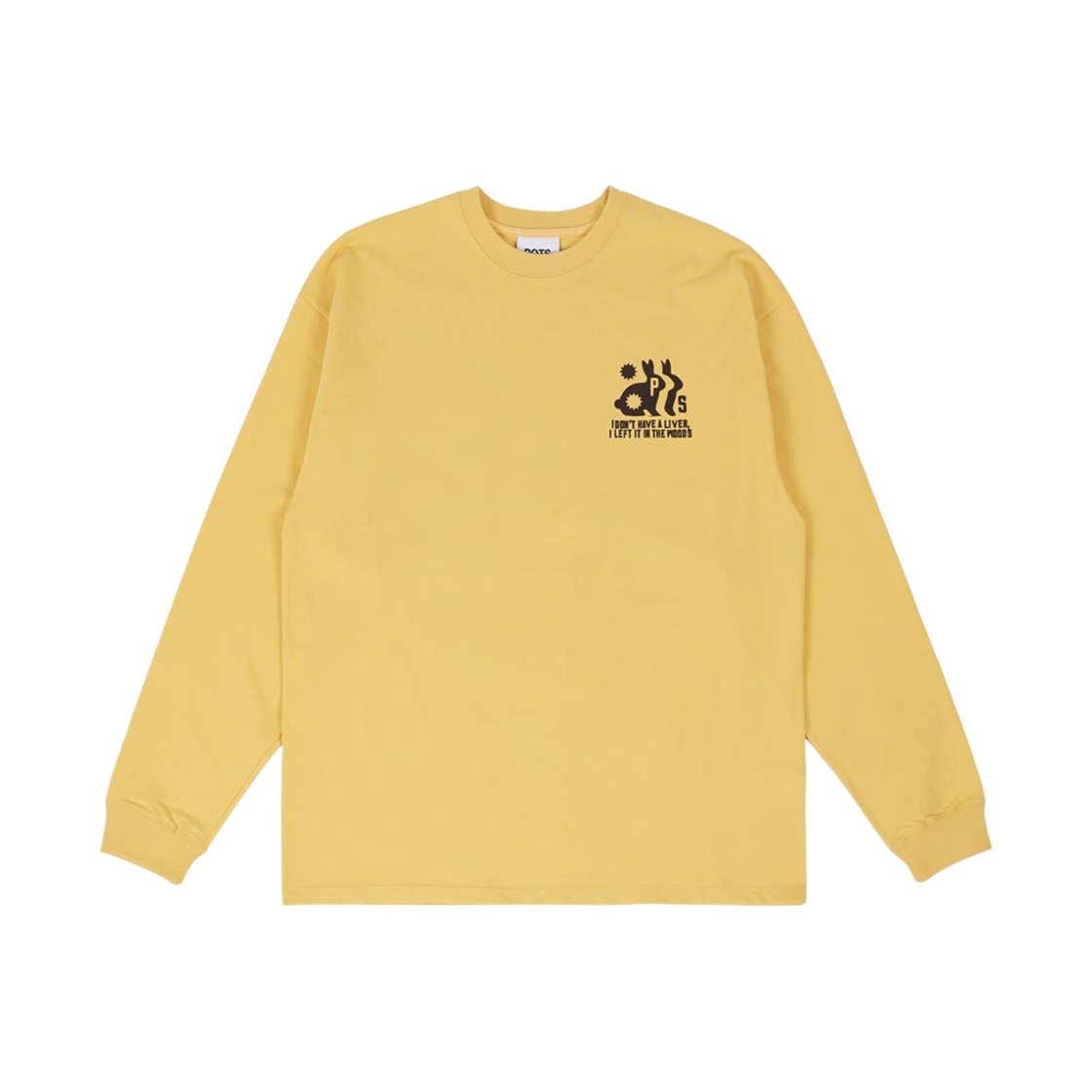 PS25SSLS01YL POTS Hares Liver Long Sleeve Yellow