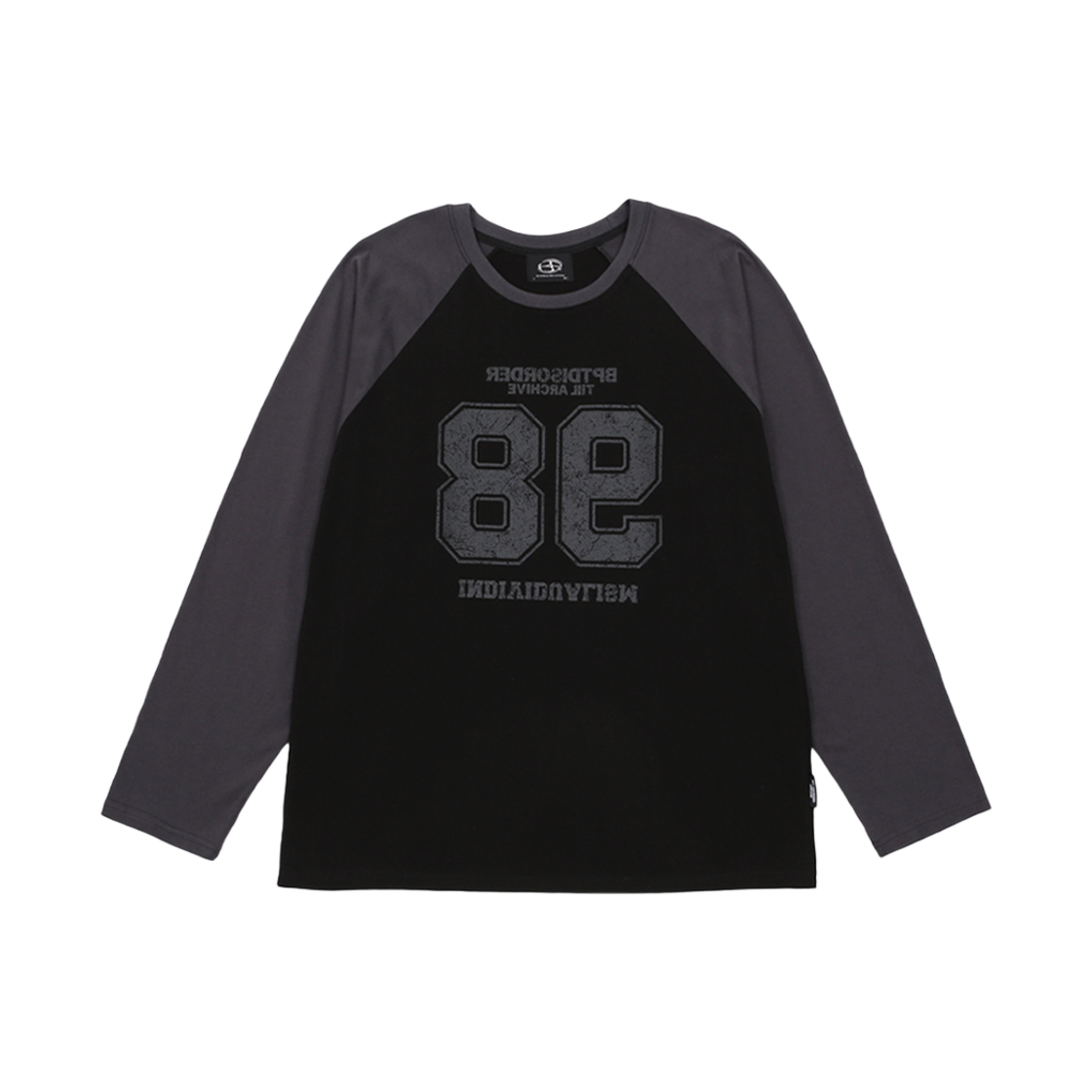 비피투디스오더 98 래글런 오버핏 롱 슬리브 블랙