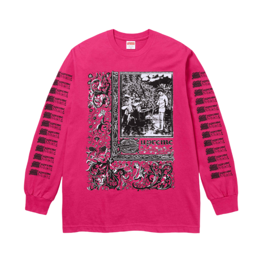 슈프림 세인트 세바스찬 롱슬리브 티셔츠 라이트 올리브 - 24SS