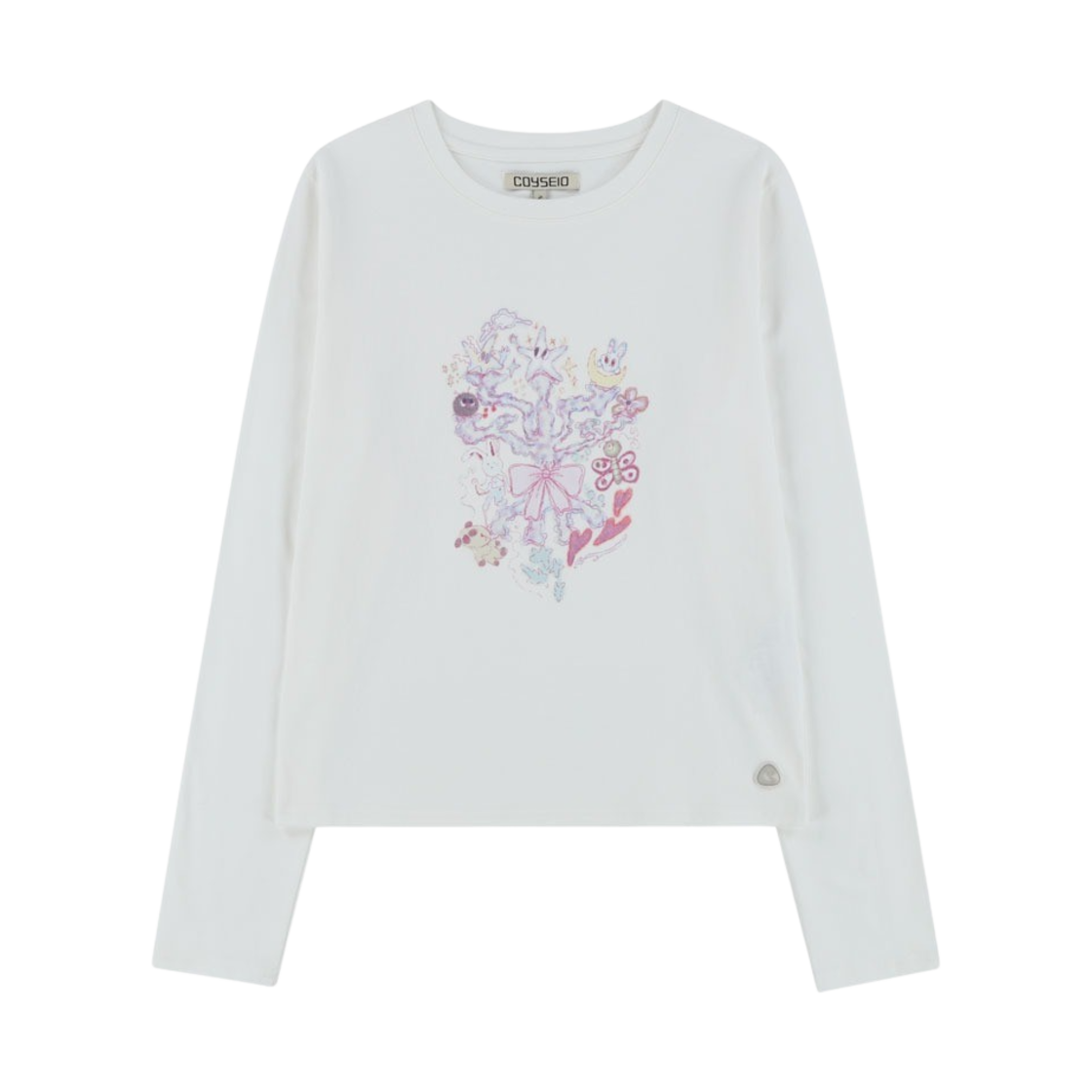 코이세이오 코랄 롱슬리브 티셔츠 화이트 | COYSEIO | KREAM