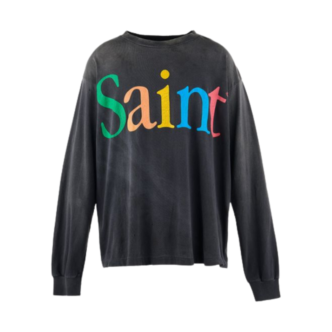 세인트 마이클 레인보우 롱슬리브 티셔츠 블랙 - 25SS(Saint Mxxxxxx Rainbow L/S T-Shirt Black - 25SS)