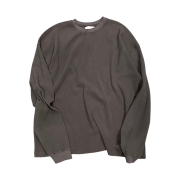 Undermycar Mu.76 Anti Fxxking Logo Play Vintage Thermal Long Sleeve Charcoal
