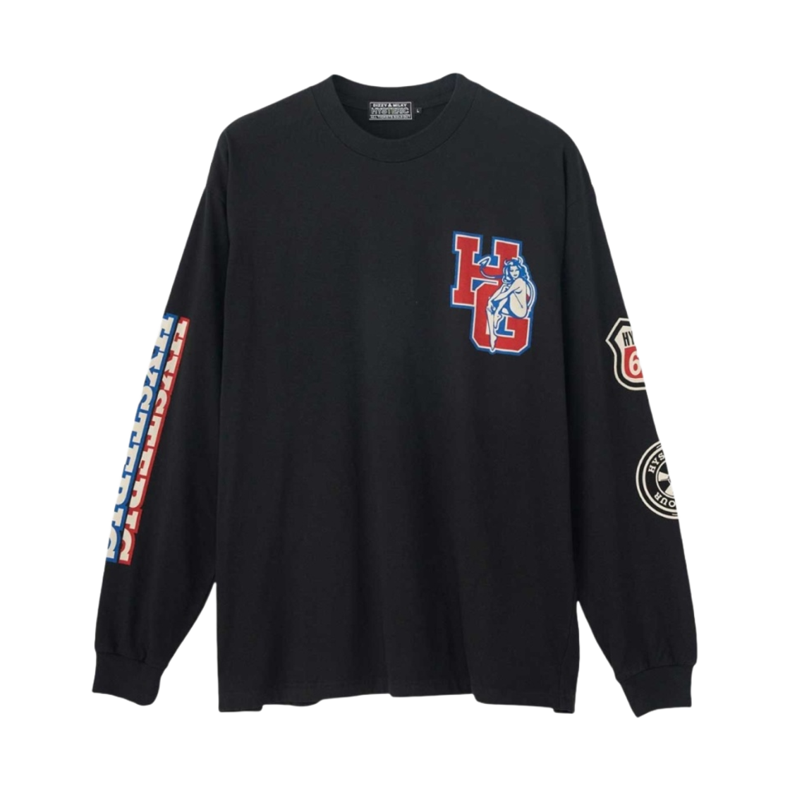 히스테릭 글래머 모터 시티 피버 티셔츠 블랙(Hysteric Glamour Motor City Fever T-Shirt Black) - 1