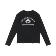 Chrome Hearts Triple Cross Hollywood Script Logo LS T-Shirt Black