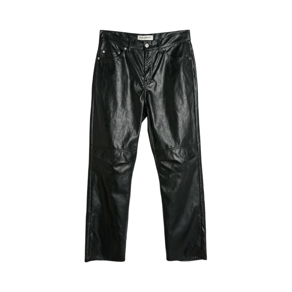 아워레가시 포멀 모토 컷 케이지 페이크 레더 블랙