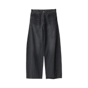 ssstein Deformation Wide Vintage Denim Jeans Black - 25SS