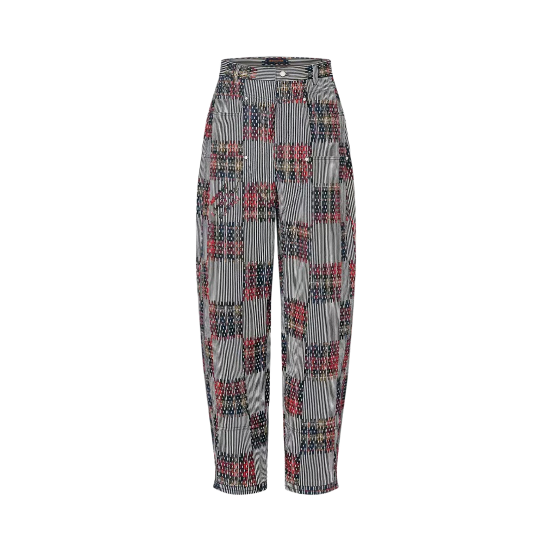 - Louis Vuitton Hickory Damier Denim Pants Multi Color