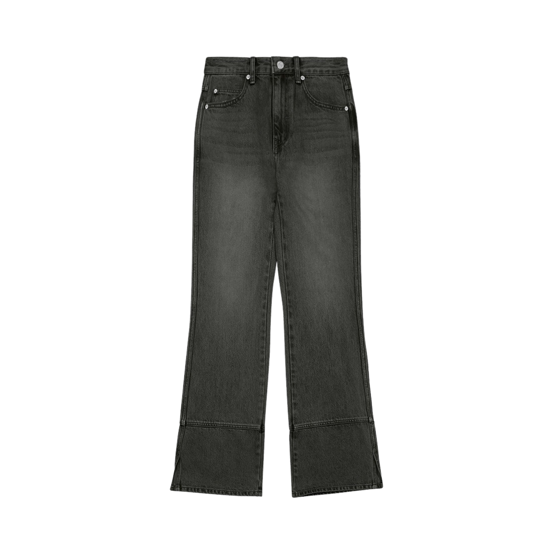 MF2479DN001MBB Margarin Fingers Semi Boot Cut Denim Pants Black