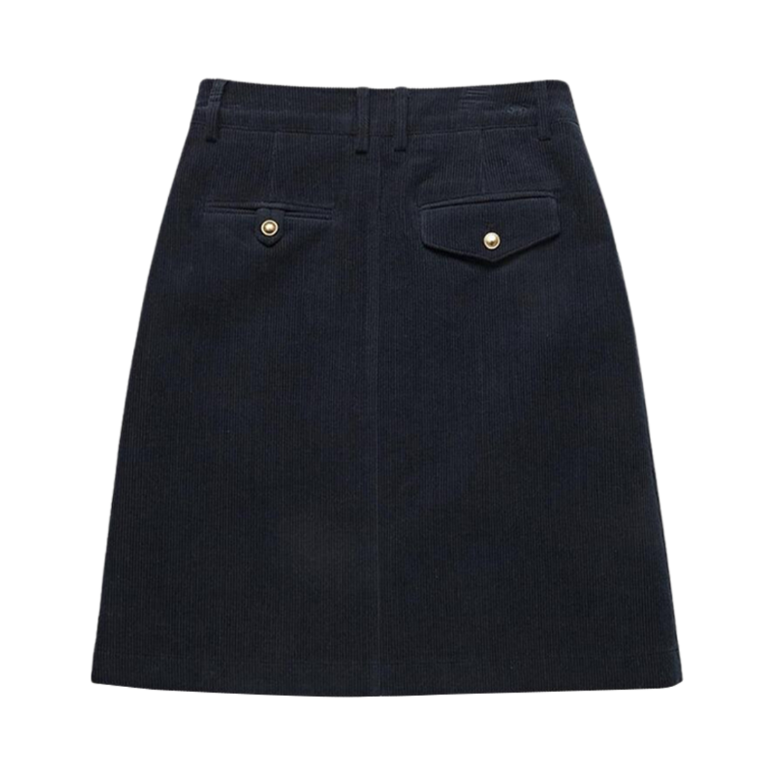 (W) 던스트 A 라인 버튼드 포인트 코듀로이 스커트 코듀로이 네이비((W) Dunst A-Line Button Point Corduroy Skirt Corduroy Navy) - 2