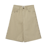 Aeae Stud Shorts Beige