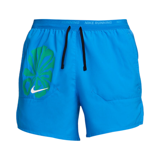 Nike Dri-Fit Stride Run Energy 5 Inch Brief Lined Running Shorts Light Photo Blue Stadium Green - Asia