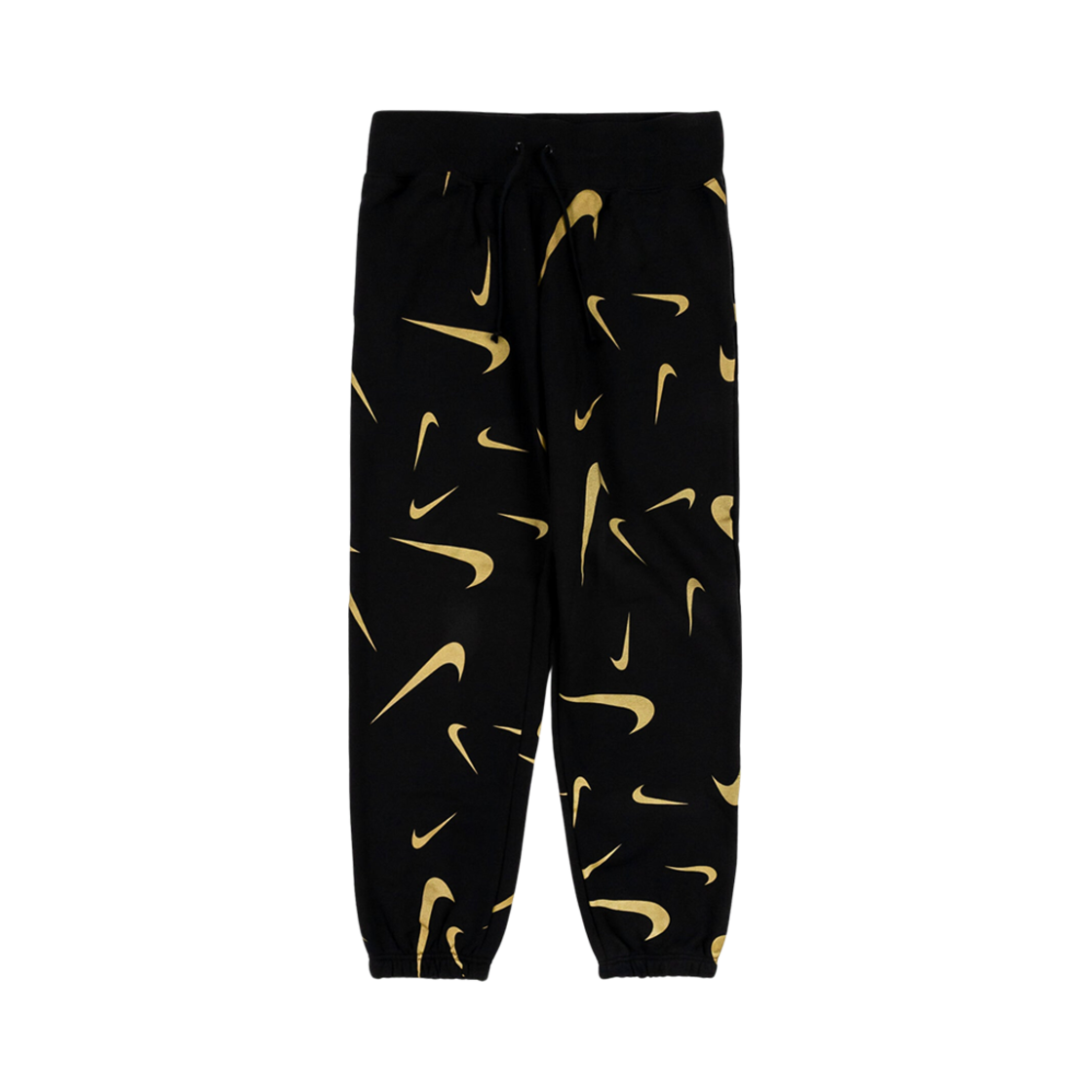 FB8754-010 (W) Nike NSW High-Waisted Fleece Printed Joggers Black Bronzine - US/EU