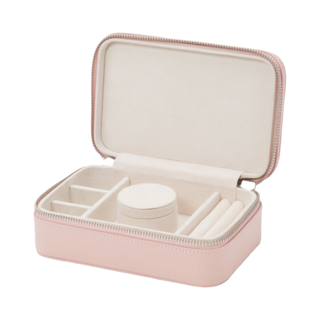 울프 1834 소피아 트래블 집 케이스 로즈 쿼츠(Wolf 1834 Sophia Travel Zip Case Rose Quartz) - 2