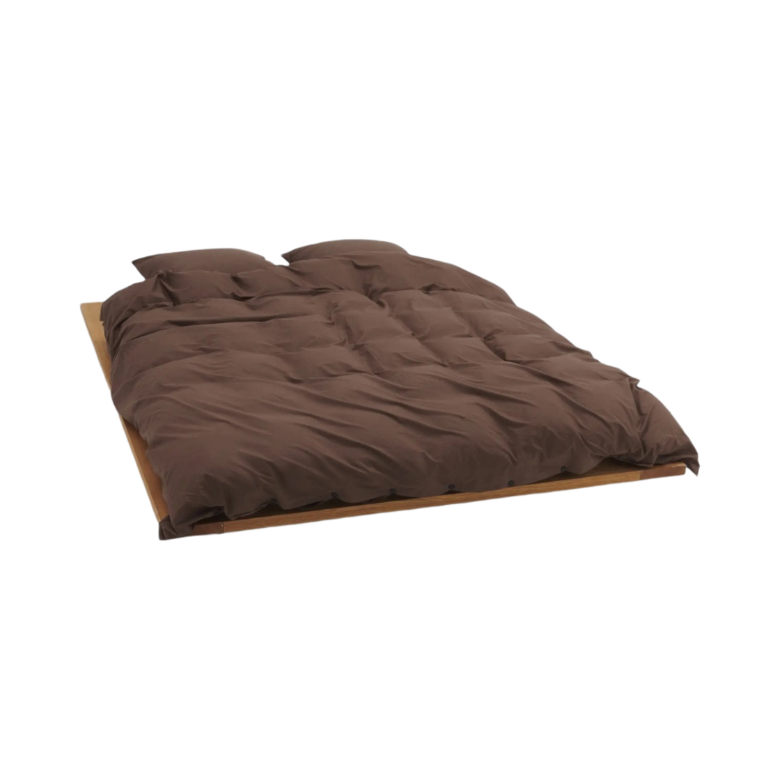 테클라 퍼케일 베딩 듀벳 커버 코코아 브라운(Tekla Percale Bedding Duvet Cover Cocoa Brown) - 2