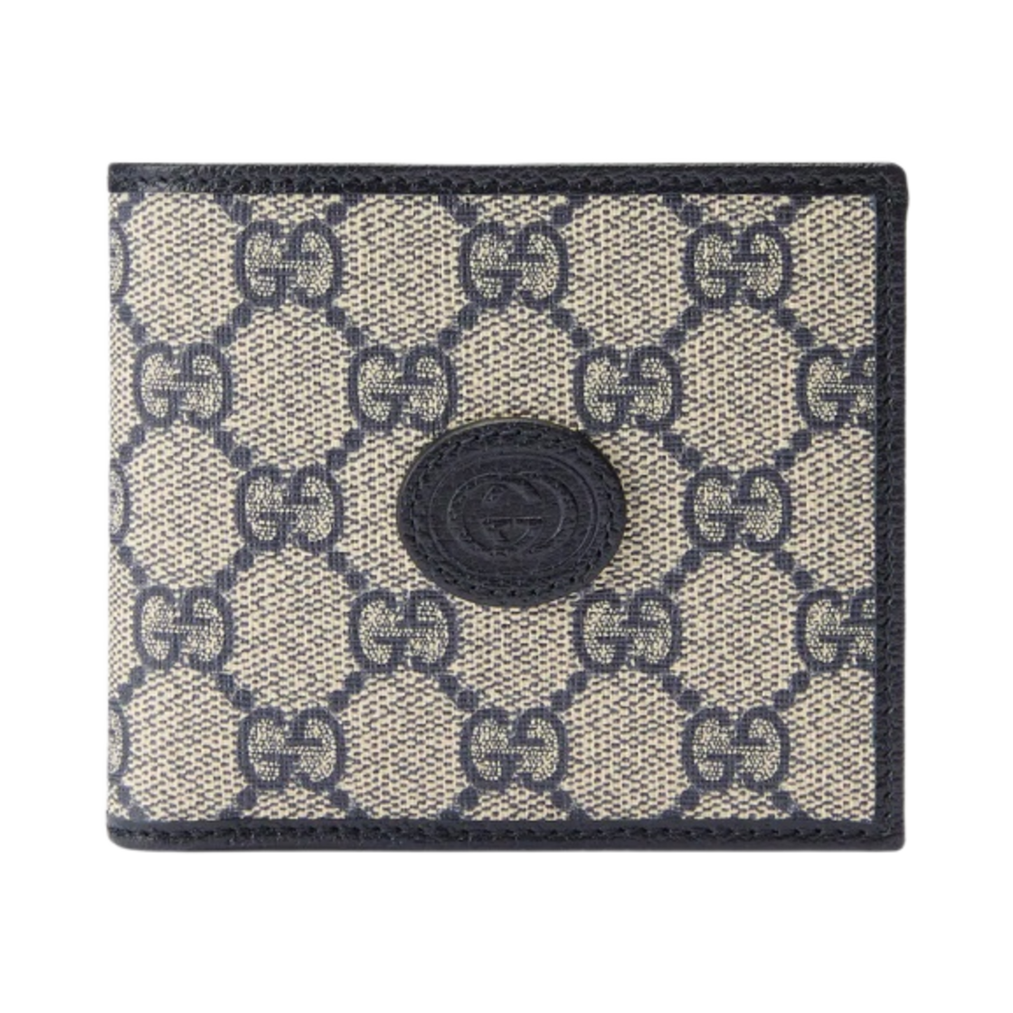 구찌 인터로킹 G 반지갑 베이지 블루(Gucci Interlocking G Bi-Fold Wallet Beige Blue) - 1