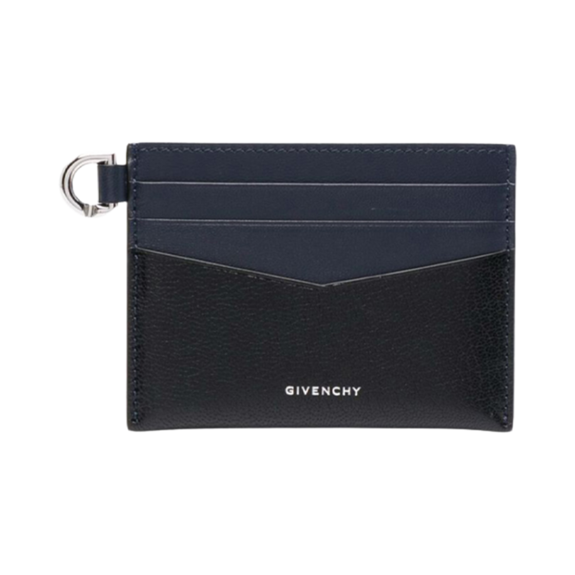 지방시 투톤 엣지 카드 홀더 블랙 네이비(Givenchy Two-Tone Edge Card Holder Black Navy) - 1