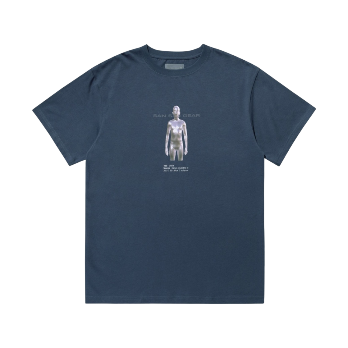 【SANSAN GEAR】 23SS CHROME BODY T-SHIRT OFF-WHITE 산산기어 크롬 바디 티셔츠 오프화이트 - 23SS | Sansan Gear