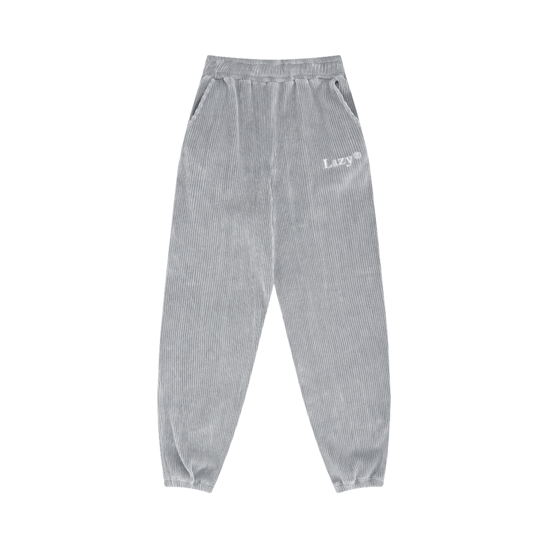 Corduroy Jogger Pants - Gray Lazyz Corduroy Jogger Pants Gray