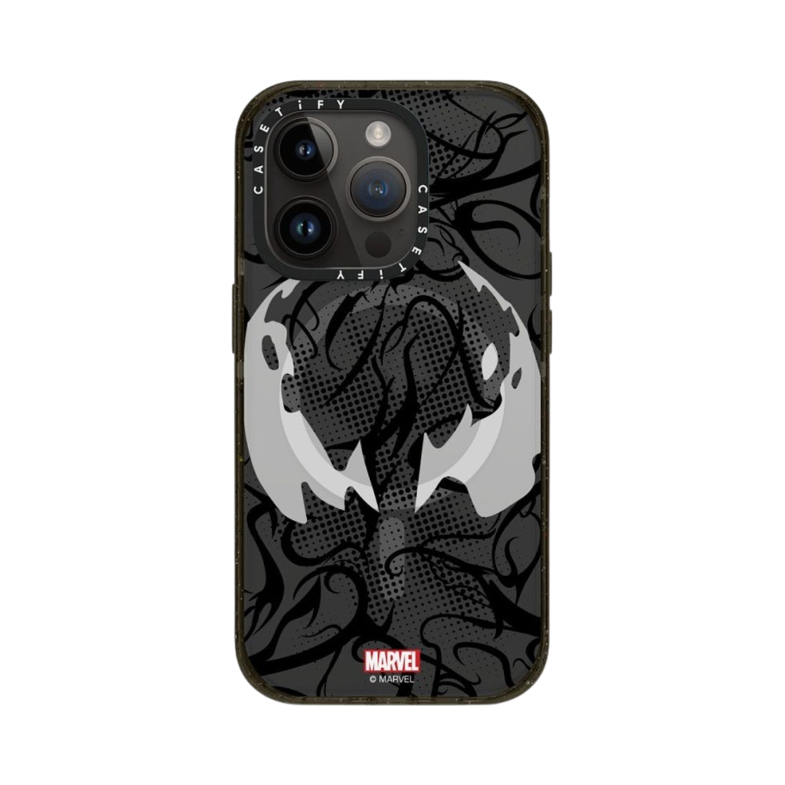 케이스티파이 x 마블 아이폰 베놈 마스크 맥세이프 임팩트 케이스 클리어 블랙(Casetify x Marvel iPhone Venom Mask Magsafe Impact Case Clear Black) - 3