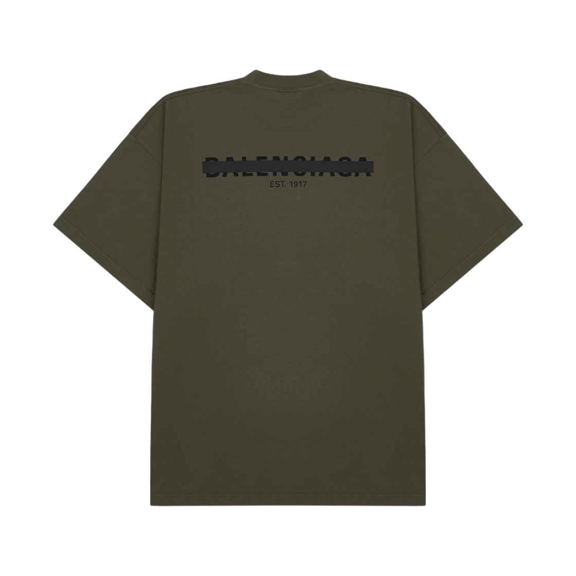 발렌시아가 스트라이크 1917 오버사이즈 티셔츠 그린(Balenciaga Strike 1917 Oversized T-Shirt Green) - 1