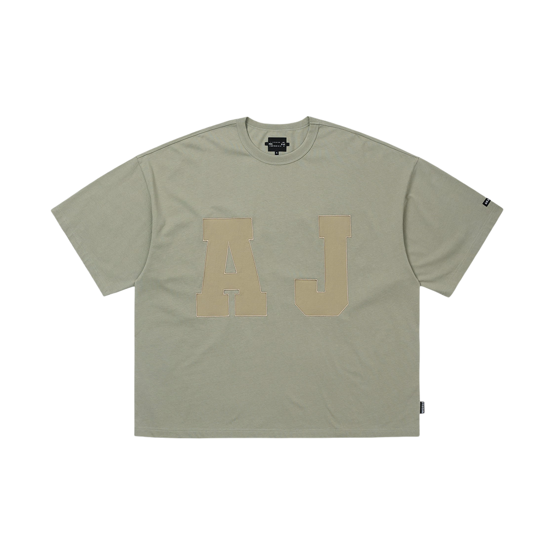 PB242TE009LG Ajobyajo PBA AJ Nylon Applique T-Shirt Light Grey