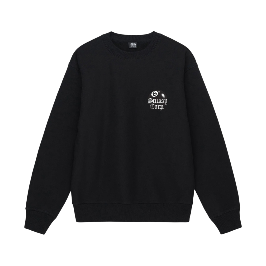 스투시 8볼 코퍼레이션 크루넥 블랙(Stussy 8 Ball Corp Crew Black) - 2
