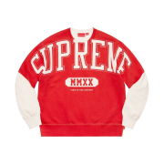 Supreme Overprint Crewneck White - 20FW