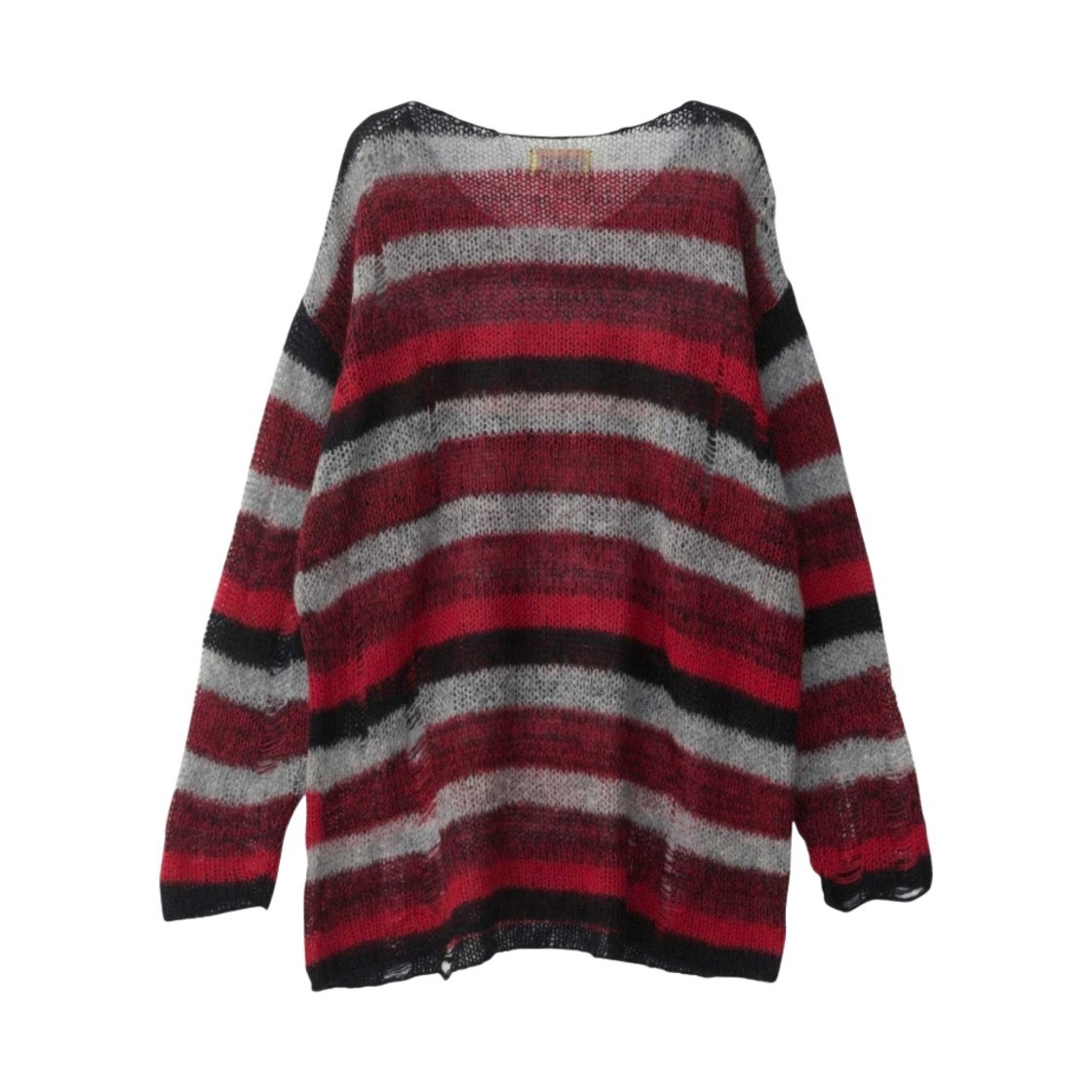 (W) 히스테릭 글래머 디스코 썩스 크래쉬 오버사이즈 스웨터 레드((W) Hysteric Glamour Disco Sucks Crash Oversized Sweater Red) - 2