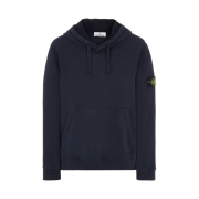 Stone Island 64120 Cotton Fleece Hooded Sweatshirt Navy Blue - 22FW