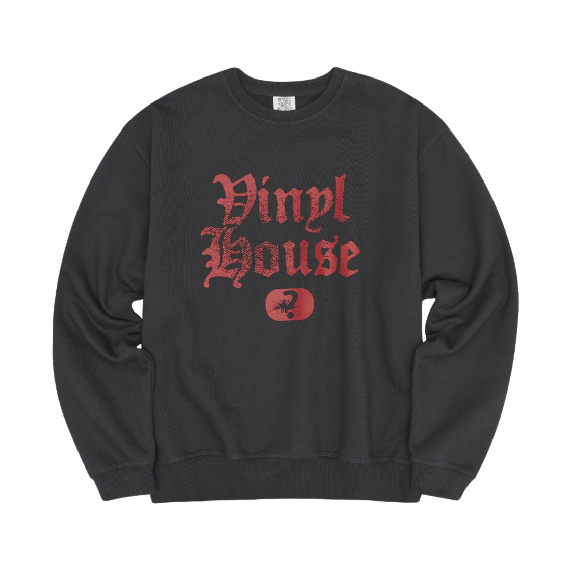 더바이닐하우스 퀘스쳔 마크 스웨트셔츠 차콜(Thevinylhouse Question Mark Sweatshirt Charcoal)