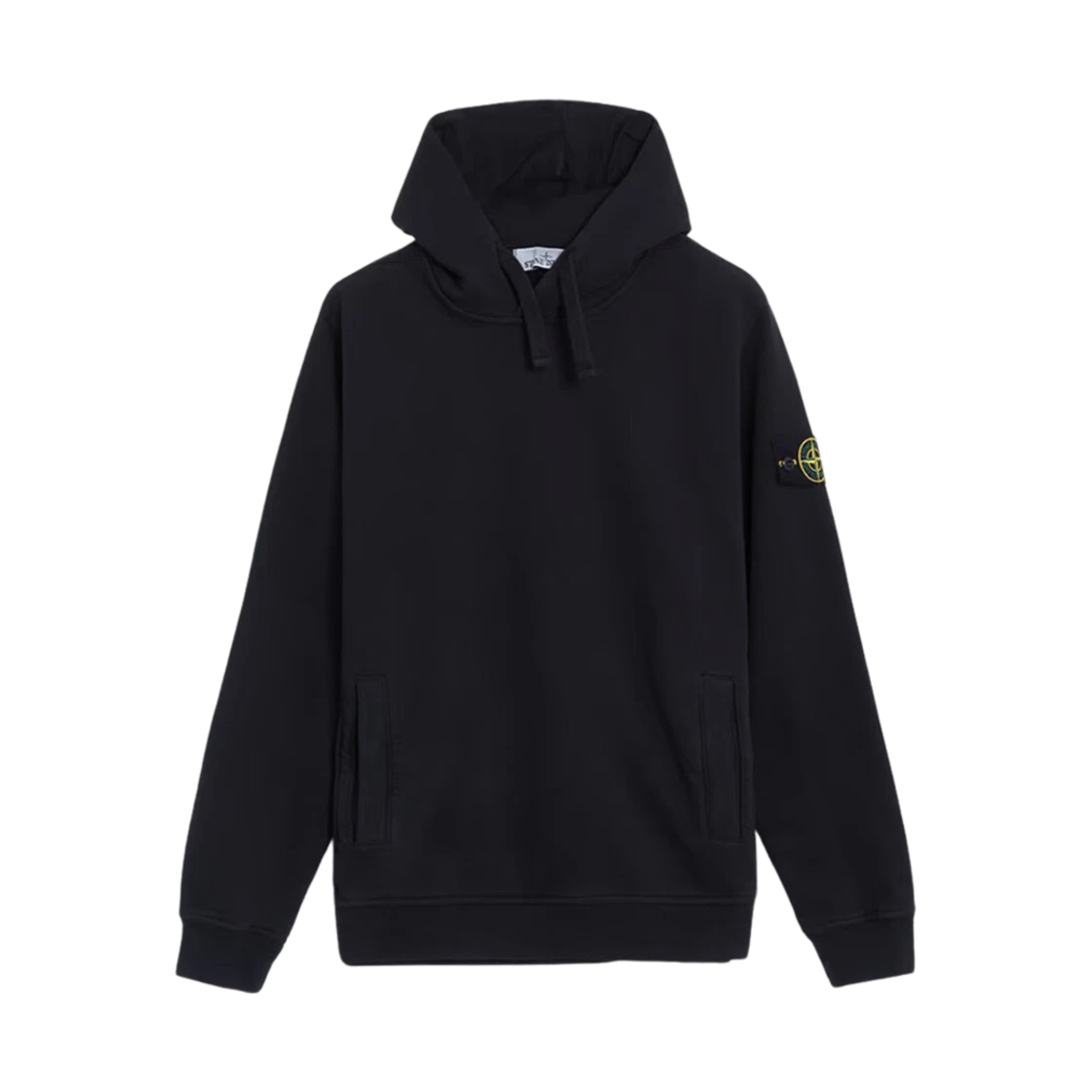 Stone Island Stone Island 60820 Brushed Organic Cotton Fleece Hooded Sweatshirt with Pockets Black - 24FW · M