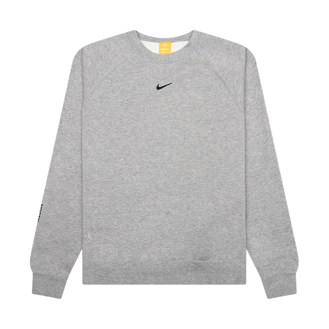 나이키 녹타 플리스 CS 크루 스웨트셔츠 다크 그레이 헤더 매트 실버 - US/EU(Nike Nocta Fleece CS Crew Sweatshirt Dark Grey Heather Matte Silver - US/EU)