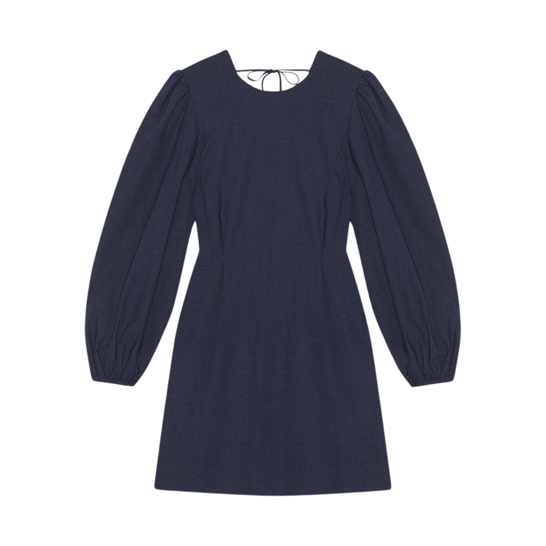 ganni sky captain mini dress Ganni Mini Chemisier Shirt - Sky Captain