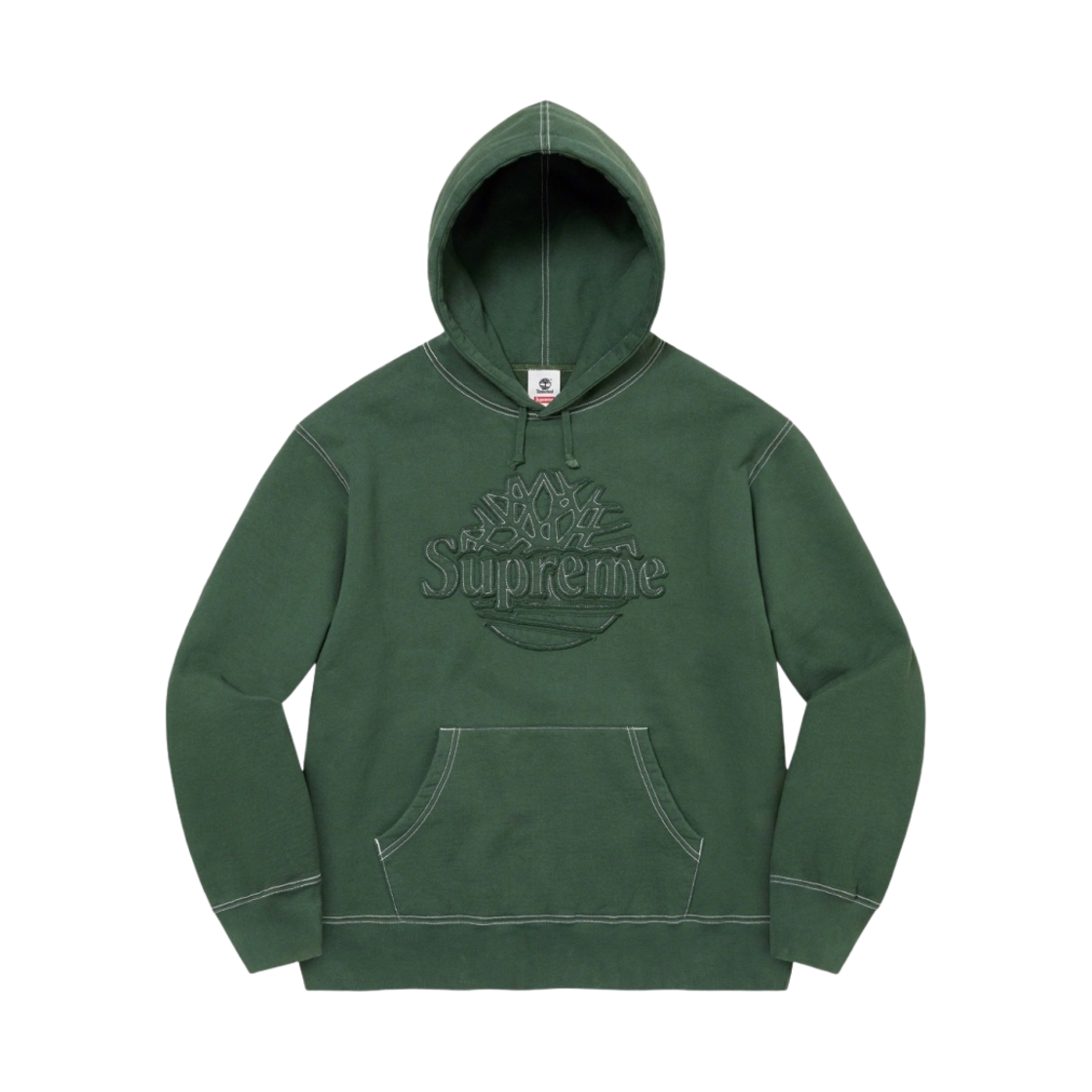 슈프림 x 팀버랜드 후드 스웨트셔츠 다크 그린 - 23SS(Supreme x Timberland Hooded Sweatshirt Dark Green - 23SS)