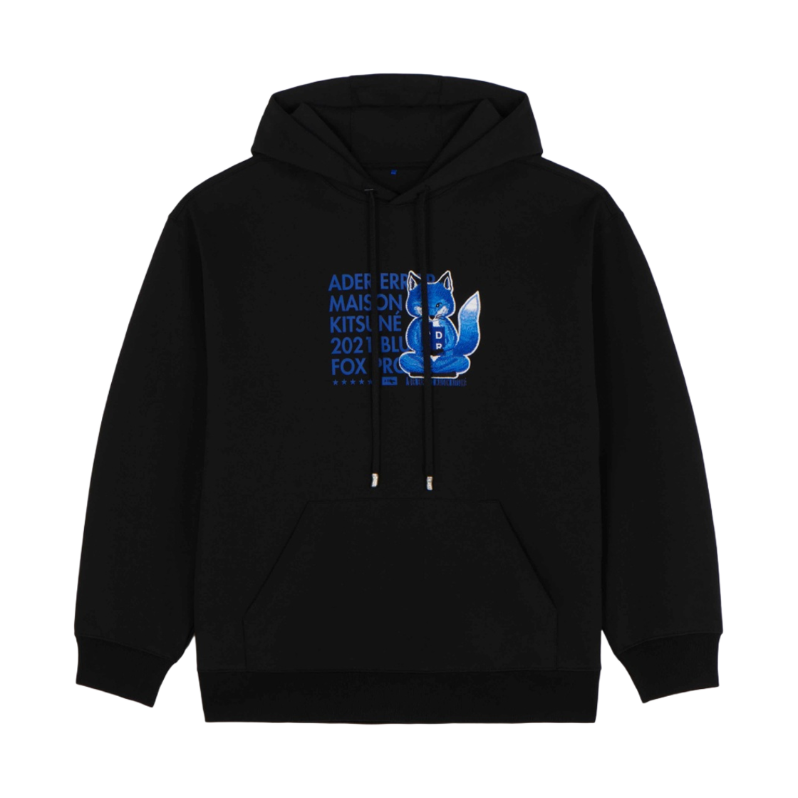 메종 키츠네 x 아더에러 메디테이션 폭스 후드 블랙(Maison Kitsune x Ader Error Meditation Fox Hoodie Black)