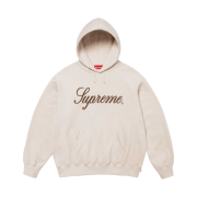 Supreme Embroidered Script Hooded Sweatshirt Bone - 24FW