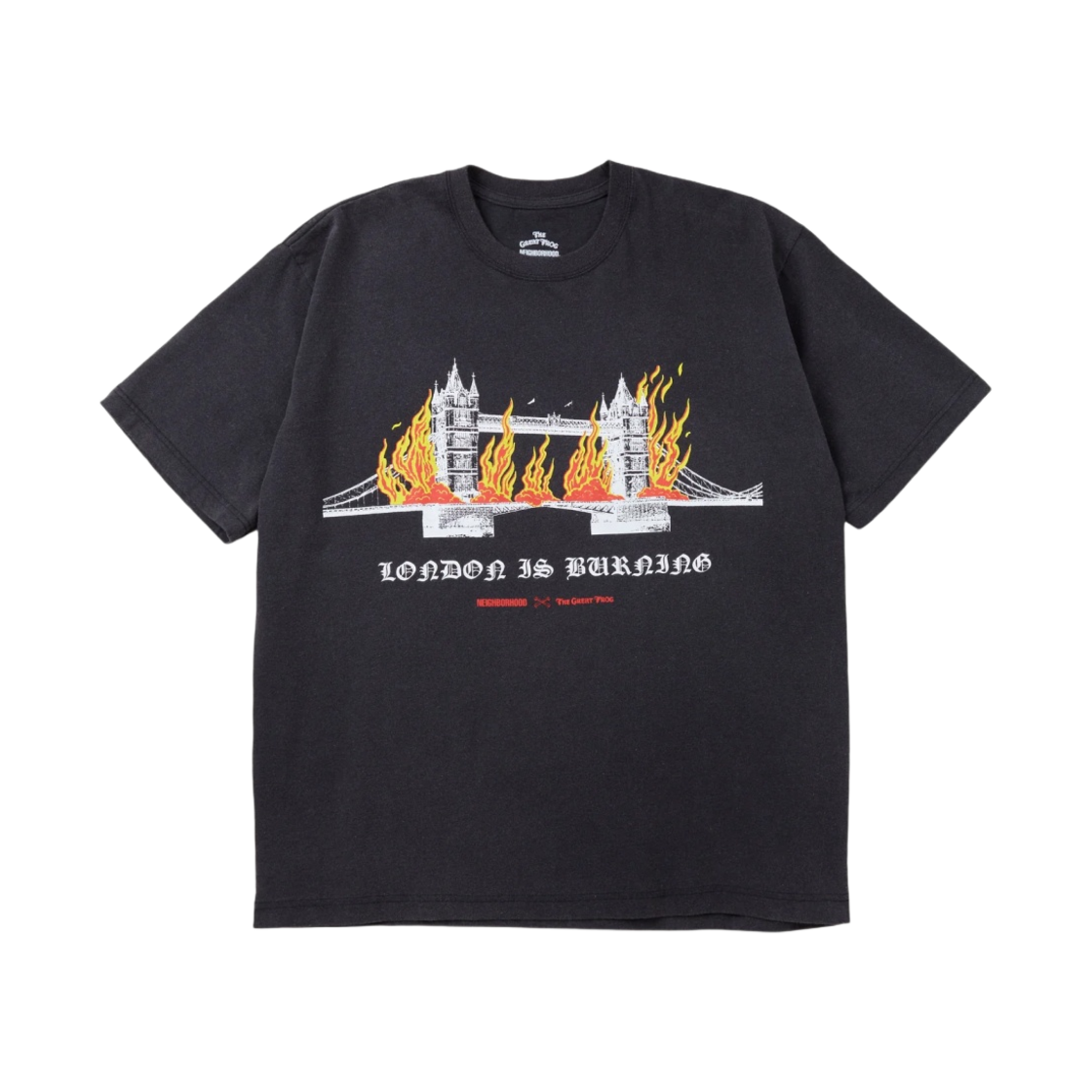 네이버후드 x 그레이트 프로그 숏슬리브 크루넥 티셔츠 블랙(Neighborhood x Great Frog S/S Crewneck T-Shirt Black) - 1