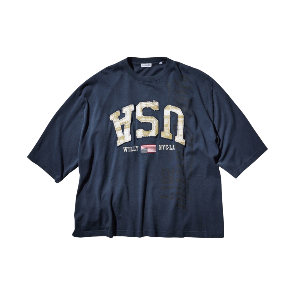 윌리 차바리아 머니 그랩 티셔츠 리치 블루(Willy Chavarria Money Grab T-Shirt Rich Blue)