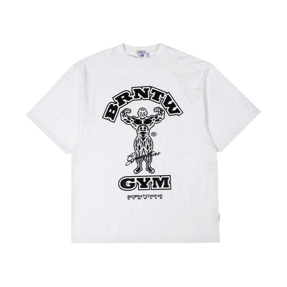 본투윈 레이즈본 오버핏 티셔츠 아이보리