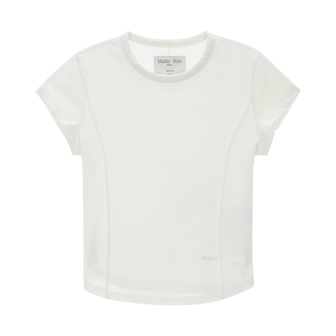 MK2411TS010M (W) Matin Kim Slim Line Half Top White