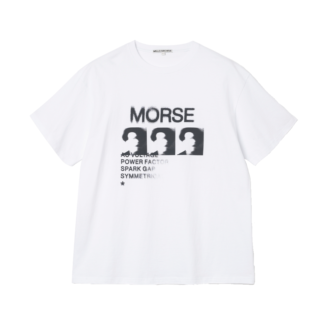 밀로 아카이브 레귤러 페이디드 티셔츠 화이트