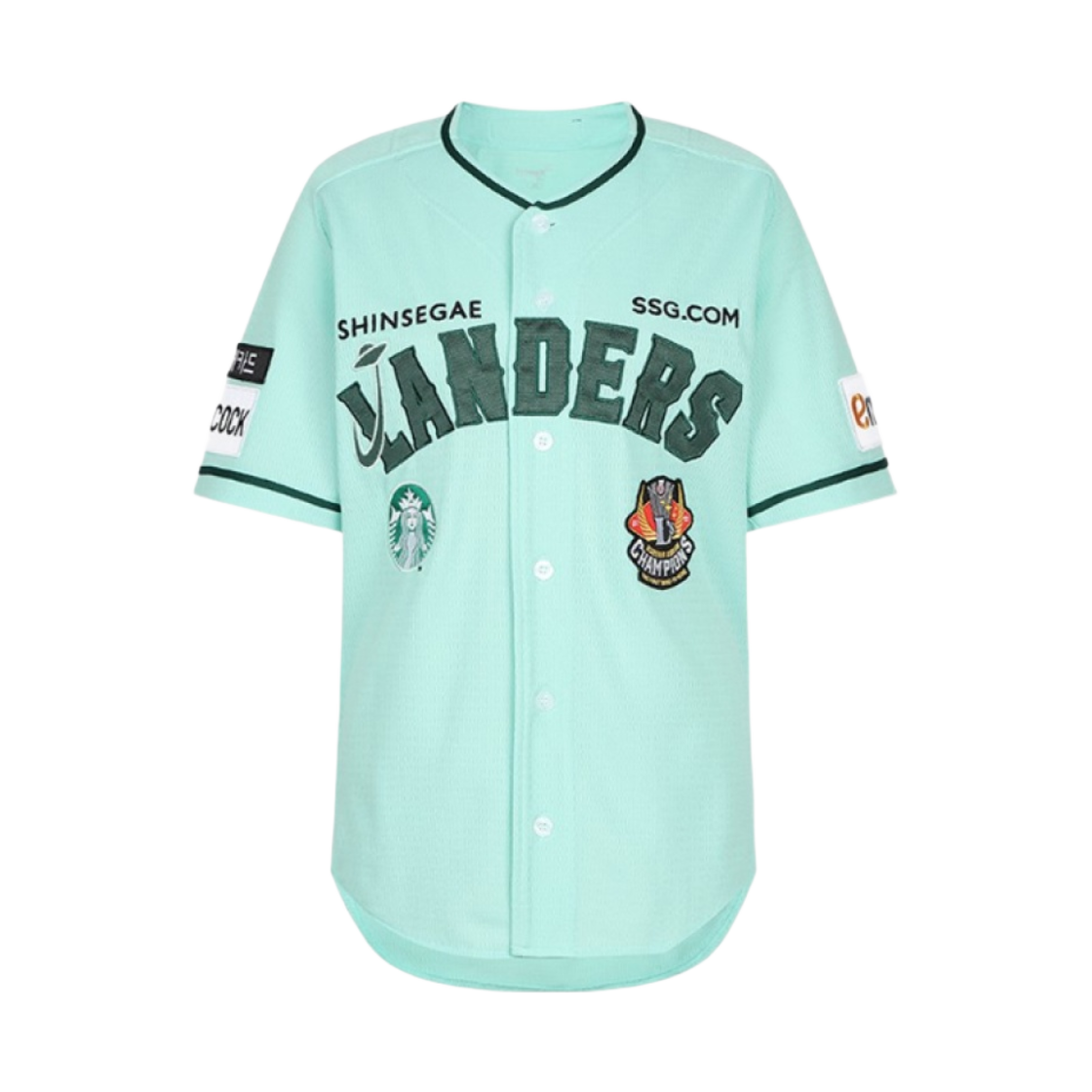SSG 랜더스 x 스타벅스 23 스타벅스 데이 유니폼 민트 (논 마킹 버전)(SSG Landers x Starbucks 23 Starbucks Day Uniform Mint (Non Marking Ver.))