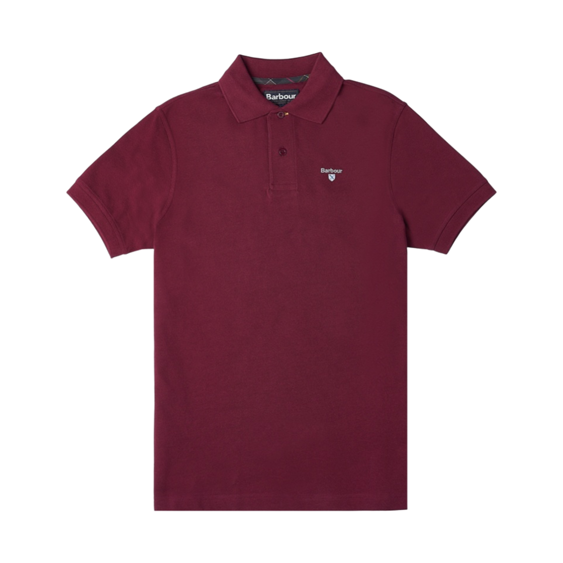 바버 타탄 피케 폴로 셔츠 루비(Barbour Tartan Pique Polo Shirt Ruby) - 1