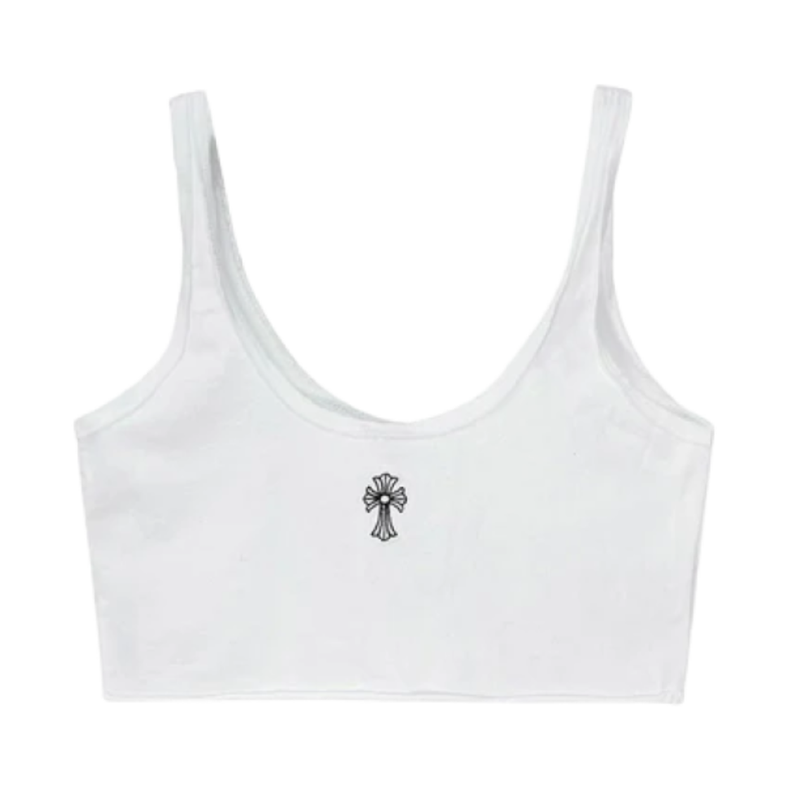 (W) 크롬하츠 스크립트 로고 탱크탑 화이트((W) Chrome Hearts Script Logo Tank Top White) - 2